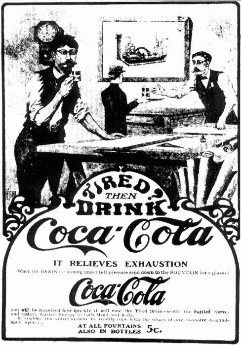 first coca cola advertisement